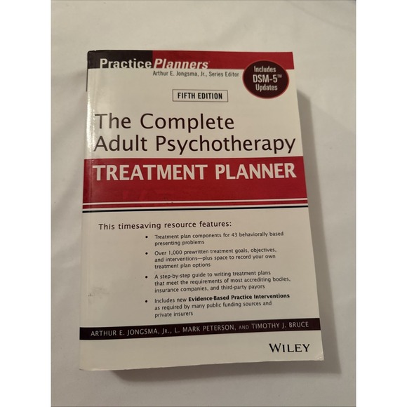 Other - The Complete Adult Psychotherapy Treatment Planner 5th Ed DSM-5 Updates Wiley